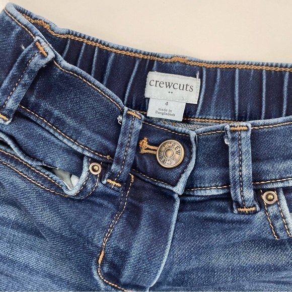 Crewcuts Girls Anywhere Jeans LOT OF 2 in Dark Wash and Light Wash Size 4 - Picture 6 of 14